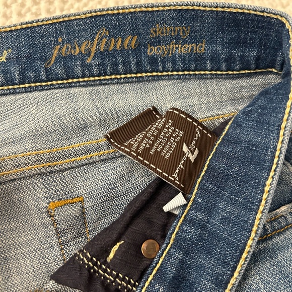 7 For All Mankind Jeans “Josefina” Skinny Boyfriend - Size 25 - Picture 3 of 4